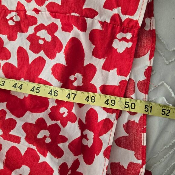 ZARA Printed Poplin Puff Sleeve Maxi Dress Floral Red Size‎ XS - Picture 9 of 10